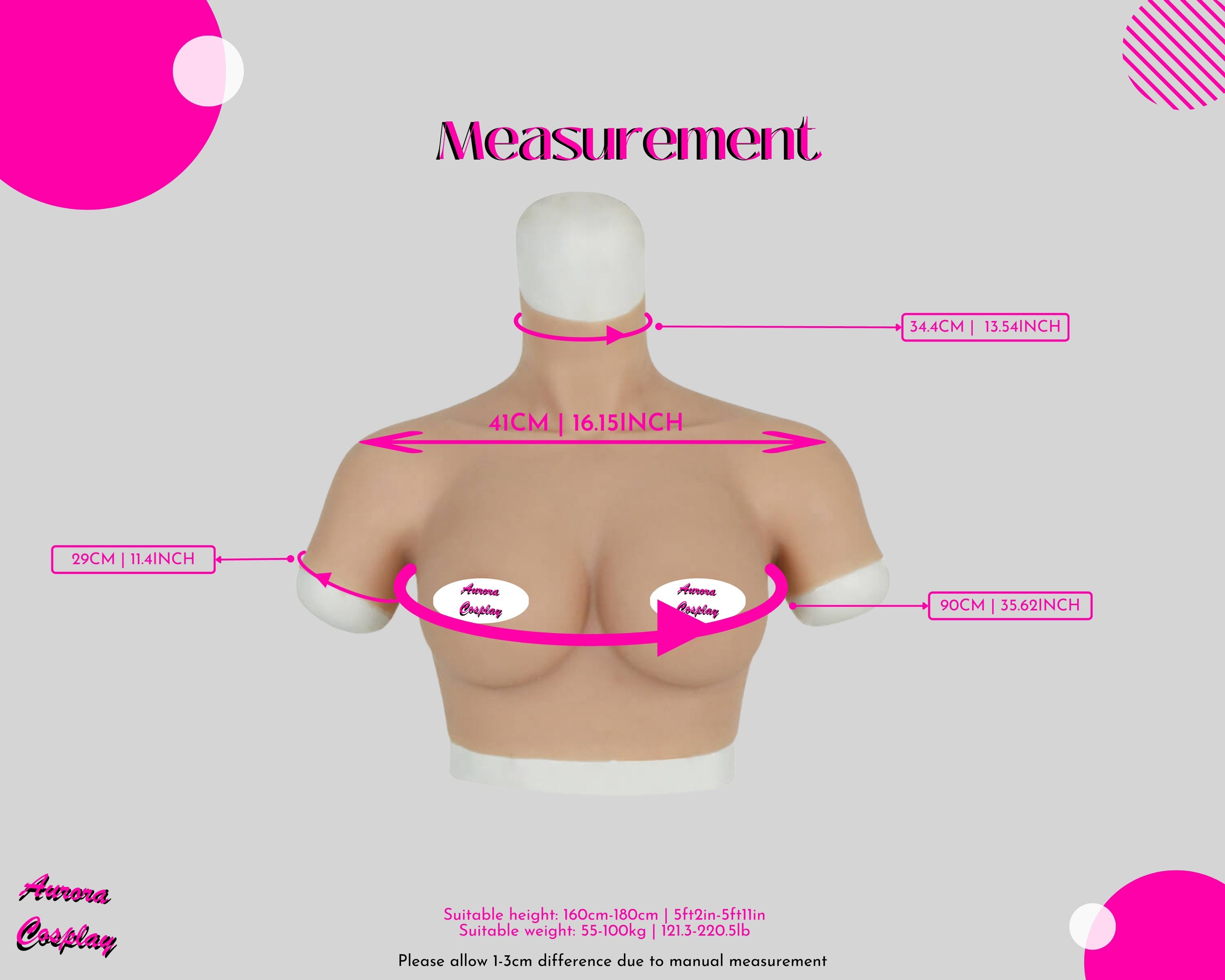 E cup Silicone Breast Form Bra with sleeve Prosthetic for