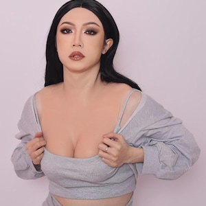 Handmade C Cup Breast With Zipper Forms for Cosplay Anime, Cross Play C