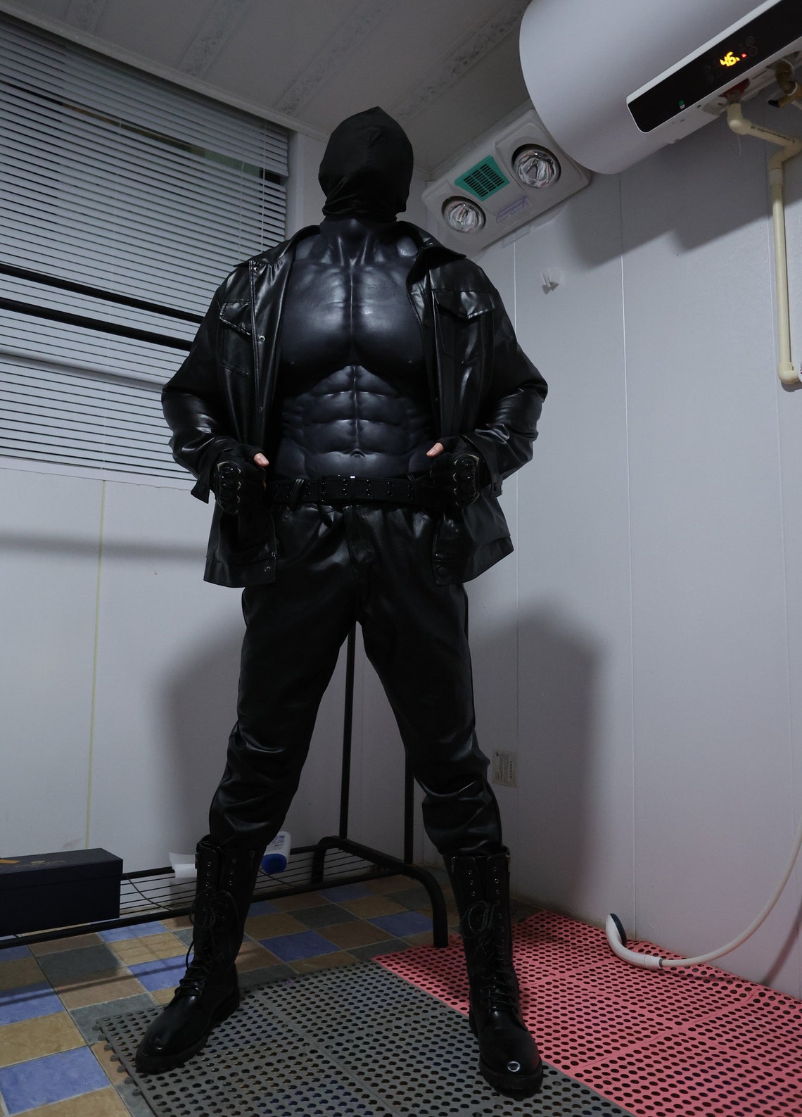 Black Upper Body Muscle Suit With Arms for Cosplay Medical Etsy