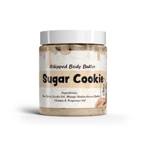 Burro corpo montato Sugar Cookie, oltre 70 fragranze e campioni, con burro di karité (involucro termico incluso GRATIS) ACQUISTA 2 e ricevi 1 GRATIS