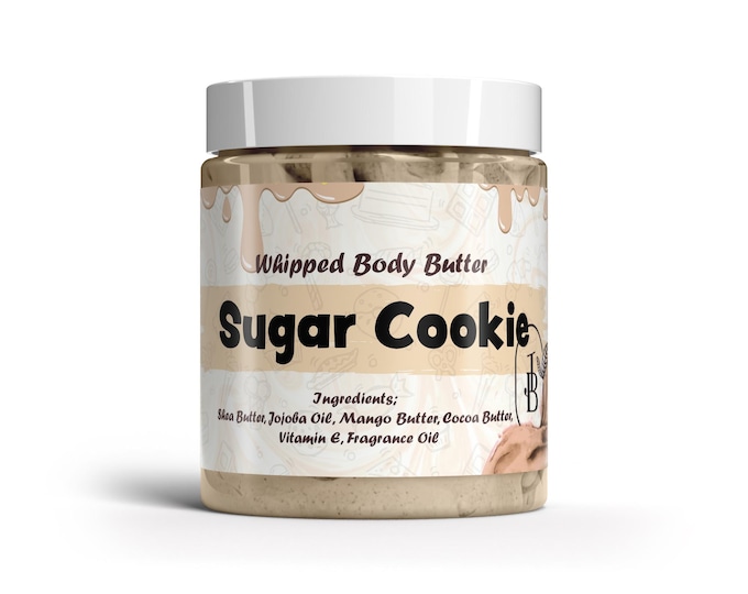 Sugar Cookie Whipped Body Butter 70+ Scents and Sample Sizes, With Shea Butter (Thermal Wrap included FREE) BUY 2 Get 1 FREE