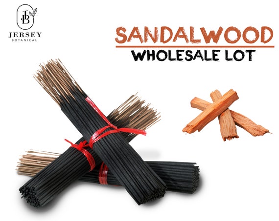 SANDALWOOD Charcoal Incense Sticks 9" Long Lasting Hand Dipped In Fragrance Oils Variety BULK Wholesale Lot DIY