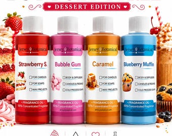 Sweet Fragrance Oil 4 oz. Scented Oils For Body Butter, Soap & Candle Making, Lotion, Perfume, Diffuser. BUY 4 Get 4 FREE