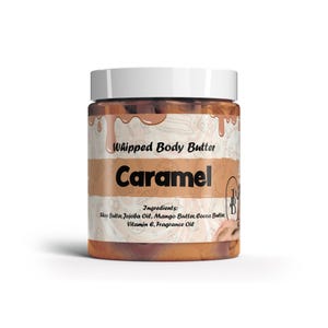 Burro corpo montato al caramello, oltre 70 fragranze e campioni, con burro di karité (impacco termico incluso GRATIS) ACQUISTA 2 e ricevi 1 GRATIS