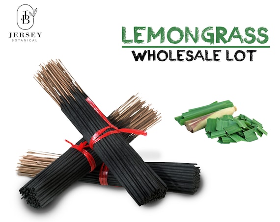LEMONGRASS Type Charcoal Incense Sticks 9" Long Lasting Hand Dipped In Fragrance Oils Variety Bulk Wholesale Lot DIY