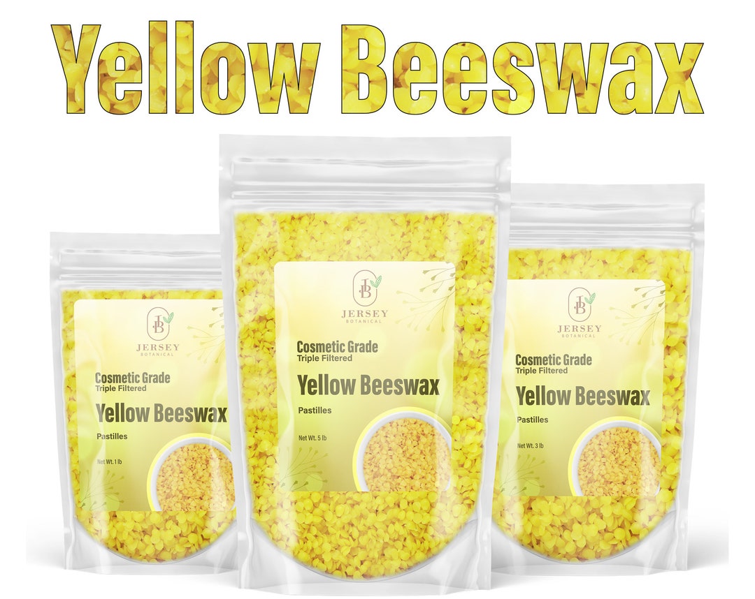 Yellow Beeswax Pellets 100% Pure Natural Made in USA for Soaps, Lotions ...