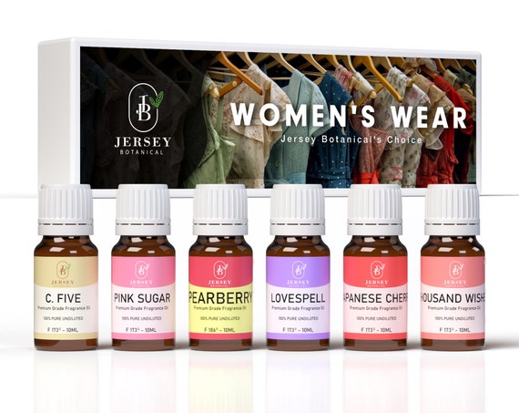 Womens Fragrances Wear Set Premium Grade Fragrance Oils - C. Five, Pink Sugar, Pearberry, Lovespell, Japanese Cherry, Thousand Wishes
