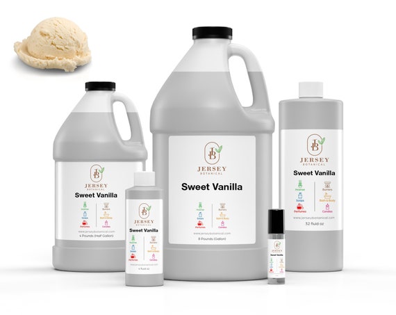 Sweet Vanilla Fragrance Oil Scented Oils For Body, Soap Making, Candle Making, Lotion, Perfume, Diffuser BUY 4 GET 2 FREE