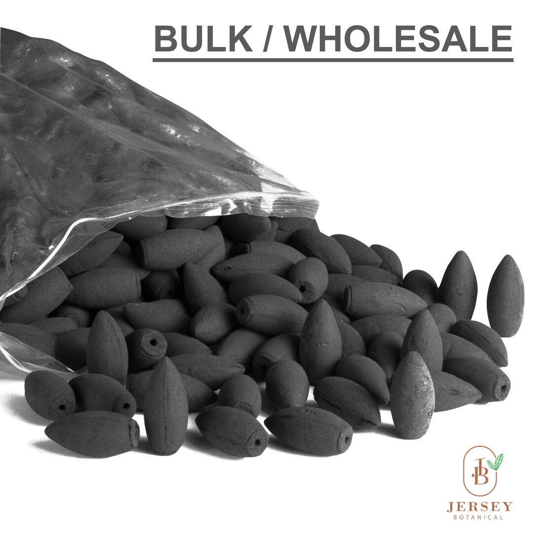 Charcoal Incense Cones BACKFLOW 2 Oval Rounded, Longer Burn in