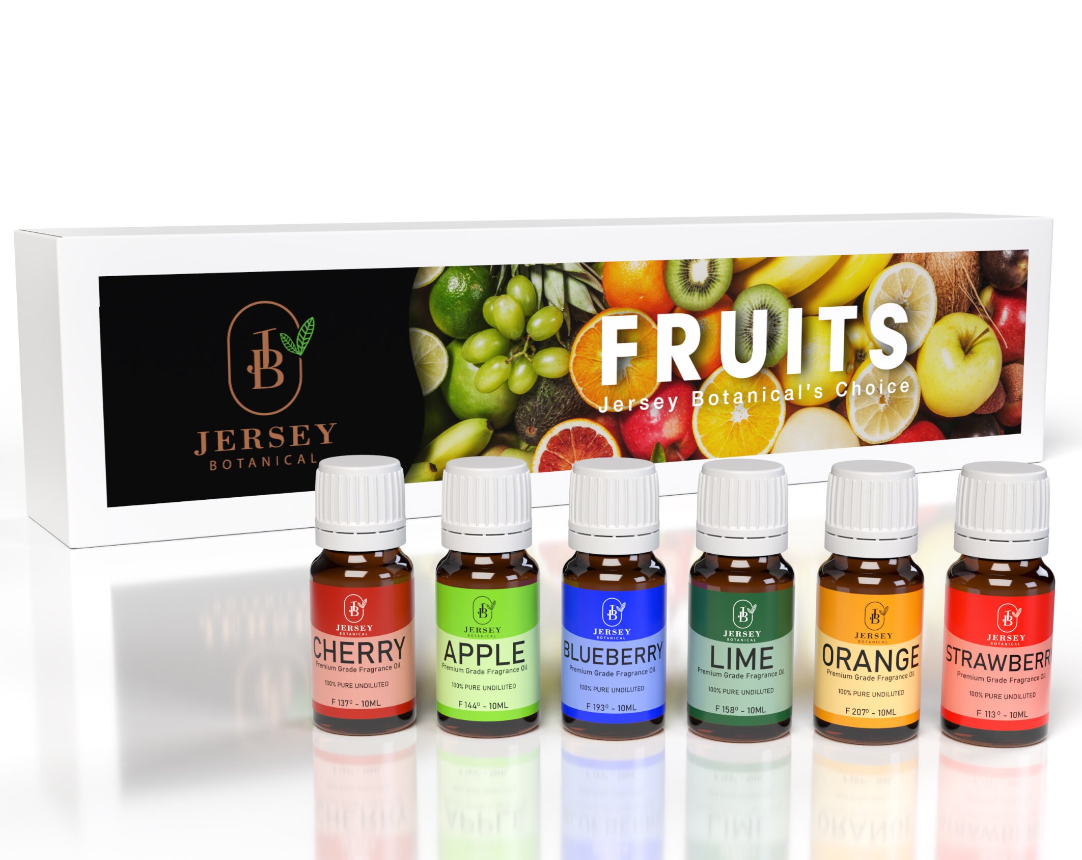 Fruits Set of 6 Premium Grade Fragrance Oil The Oils For Candles, Soaps