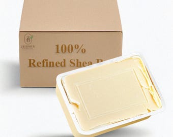 Organic REFINED White Shea Butter Natural Pure| Natural Moisturizer for Skin & Hair | Smooth, Creamy, and Unscented. From Ghana WHOLESALE