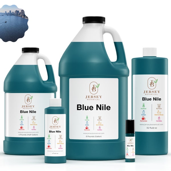 Blue Nile Fragrance Oil Scented Oils For Body, Soap Making, Candle Making, Lotion, Perfume, Diffuser BUY 4 GET 2 FREE