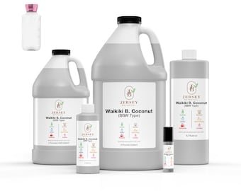 Wakiki B. Coconut Type Fragrance Oil Scented Oils For Body, Soap Making, Candle Making, Lotion, Perfume, Diffuser BUY 4 GET 2 FREE