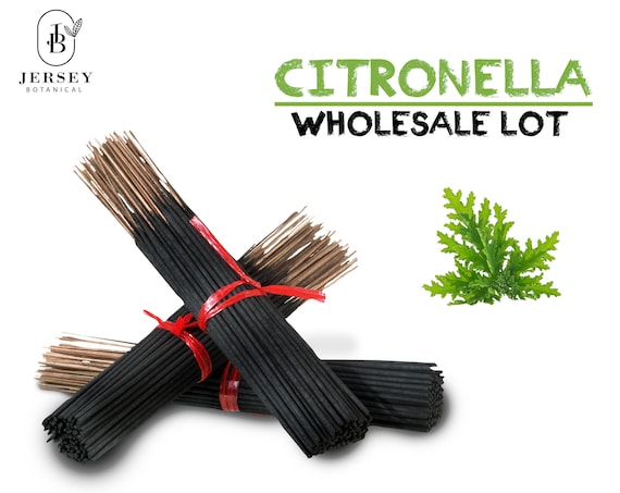 CITRONELLA Type Charcoal Incense Sticks 9" Long Lasting Hand Dipped In Fragrance Oils Variety Bulk Wholesale Lot DIY