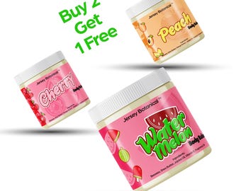 Body Balms 15+ Bestseller Scents 8oz., Moisturizer with Shea Butter BUY 2 Get 1 FREE (Thermal Wrap included FREE)