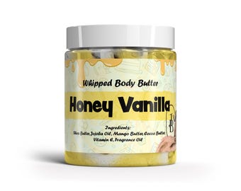 Beurre pour le corps fouetté miel et vanille, plus de 70 parfums et tailles d'échantillons, avec beurre de karité (enveloppe thermique incluse GRATUIT) ACHETEZ-EN 2, obtenez-en 1 GRATUIT