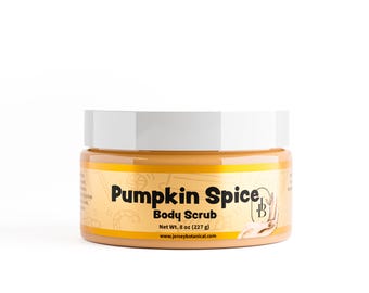 Pumpkin Spice Exfoliating Body Scrub 25+ Scents With Shea Butter, Natural Sugar Scrub Exfoliant, Same-Day Shipping, BUY 2 GET 1 FREE