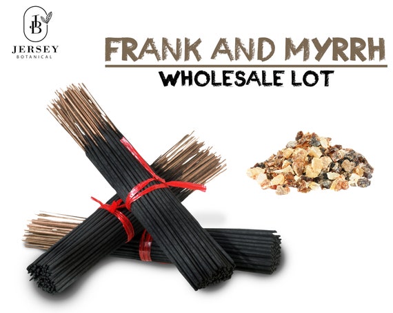 FRANKINCENSE AND MYRRH Charcoal Incense Sticks 9" Long Lasting Hand Dipped In Fragrance Oils Variety Bulk Wholesale Lot Diy