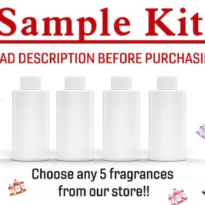 Fragrance Oil Samples 1 oz. Scented Oils For Body, Soap Making, Candle Making, Lotion, Perfume, Diffuser, Incense