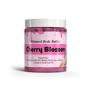 Burro corpo montato Cherry Blossom, oltre 70 fragranze e formati campione, con burro di karité (impacco termico incluso GRATIS) ACQUISTA 2 e ricevi 1 GRATIS