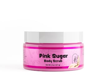Pink Sugar Exfoliating Body Scrub 25+ Scents With Shea Butter, Natural Sugar Scrub Exfoliant, Same-Day Shipping, BUY 2 GET 1 FREE