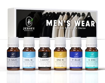 Mens Fragrances Wear Set Premium Grade Fragrance Oils - D. Sauv, Cool W., C. Avent., One M., P. Blu., V. Ero.