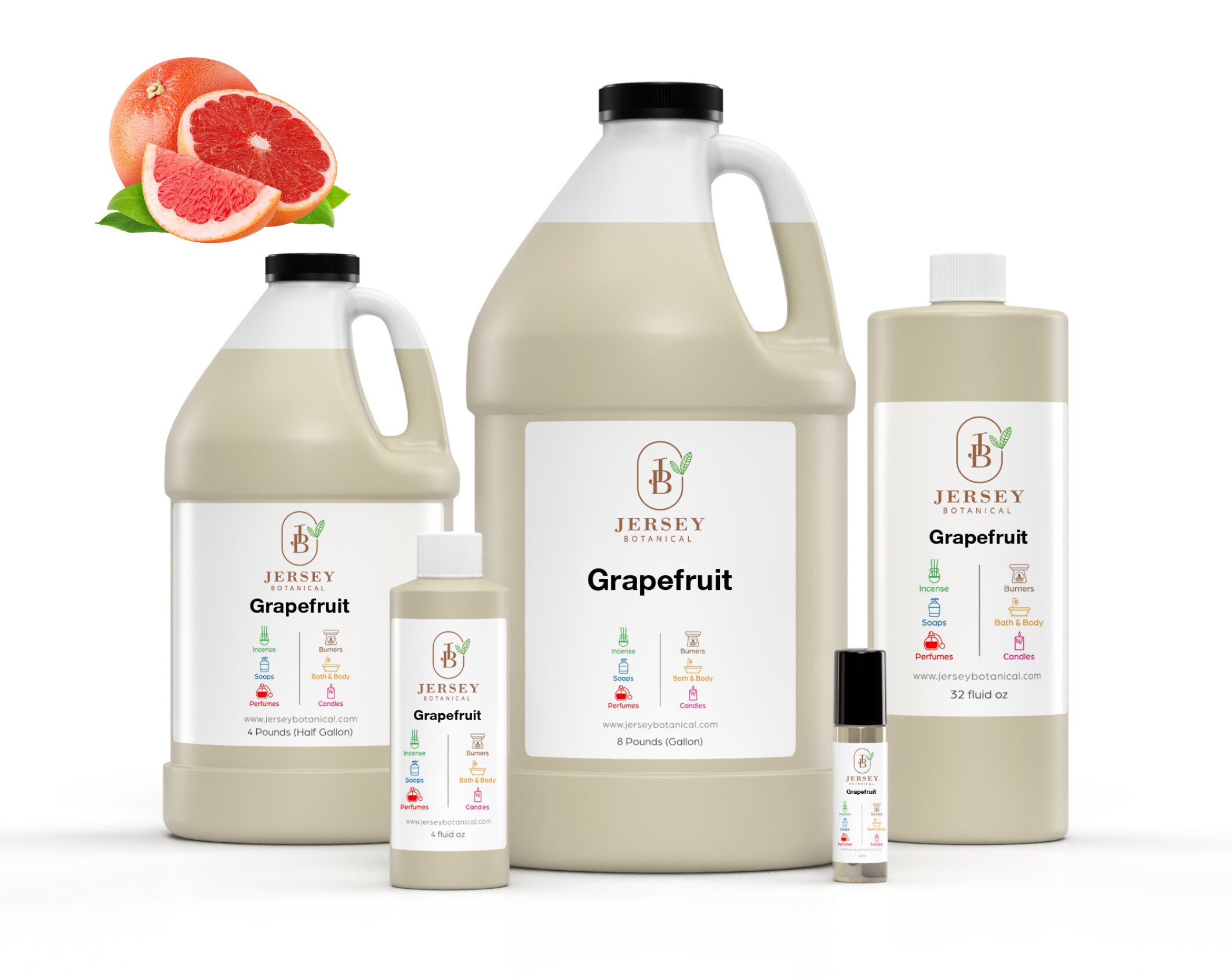 Grapefruit Fragrance Oil Scented Oils For Body, Soap Making, Candle Making, Lotion, Perfume, Diffuser BUY 4 GET 2 FREE