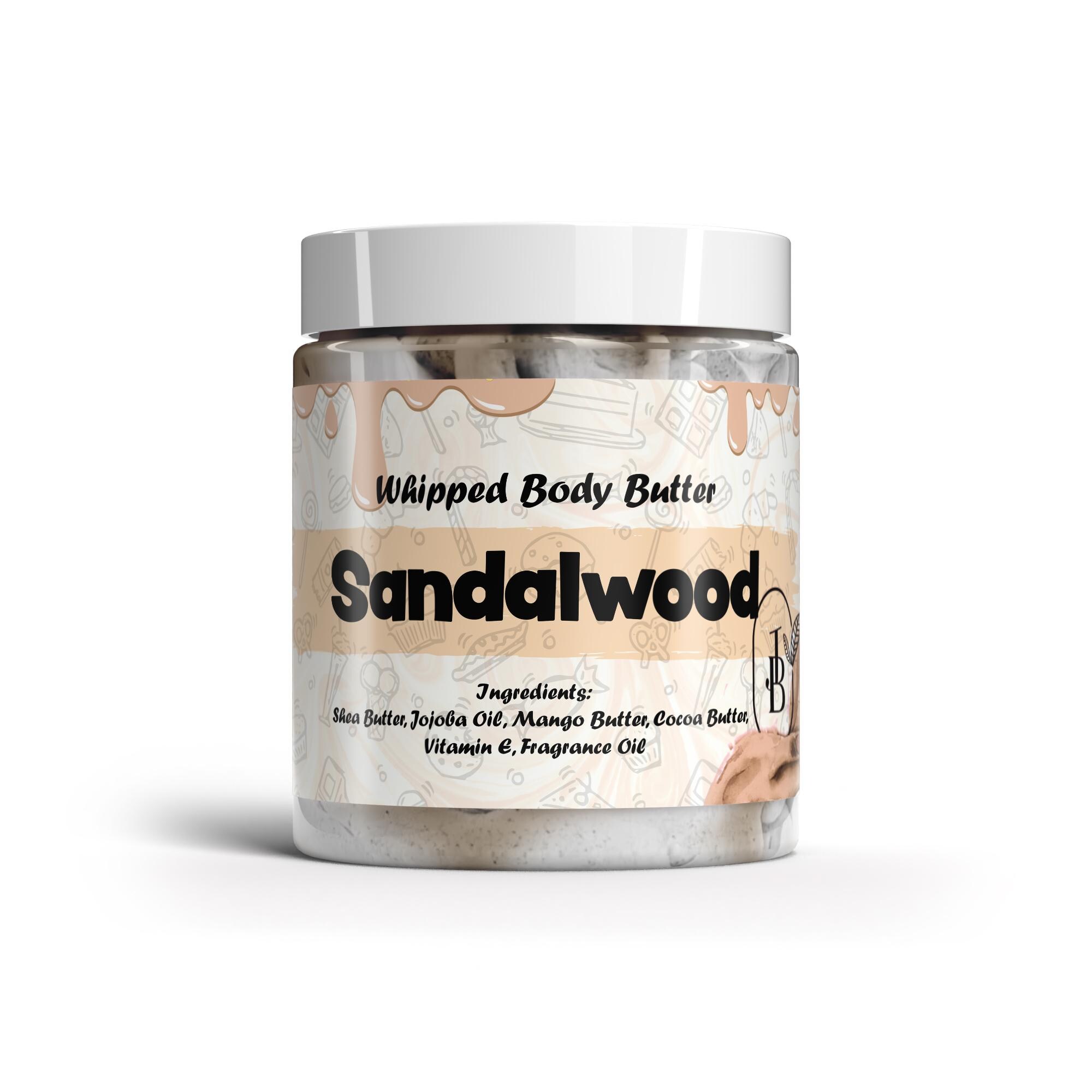 Sandalwood Whipped Body Butter 70+ Scents and Sample Sizes, With Shea Butter (Thermal Wrap included FREE) BUY 2 Get 1 FREE