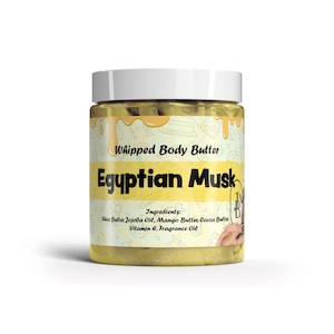 Manteca corporal batida de almizcle egipcio. Más de 70 aromas y tamaños de muestra, con manteca de karité (envoltura térmica incluida GRATIS). COMPRA 2 y llévate 1 GRATIS.