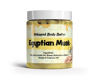 Egyptian Musk Whipped Body Butter 70+ Scents and Sample Sizes, With Shea Butter (Thermal Wrap included FREE) BUY 2 Get 1 FREE