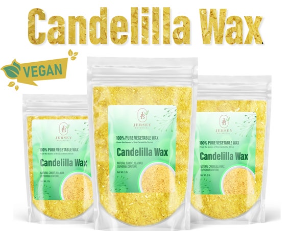 Candelilla Wax 100% Pure Natural Premium Grade A Vegan Wax For Body Butters, Soap Making, Candle Making, Lotion & Wax Subsitute