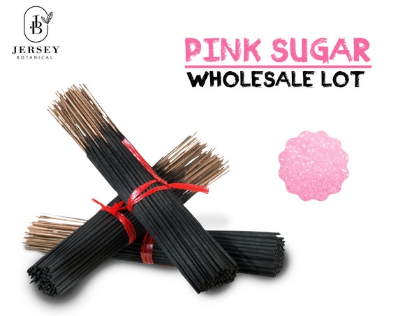 PINK SUGAR Charcoal Incense Sticks 9" Long Lasting Hand Dipped In Fragrance Oils Variety Bulk Wholesale Lot DIY
