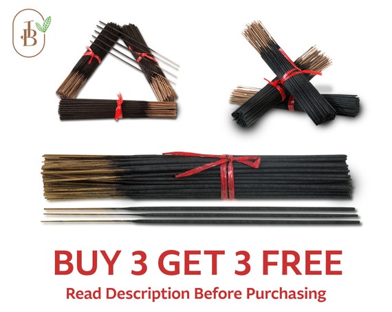 50 Incense Sticks 9" Charcoal Bulk Hand Dipped Wholesale Variety DIY Mix & Match BUY 3 Get 3 FREE
