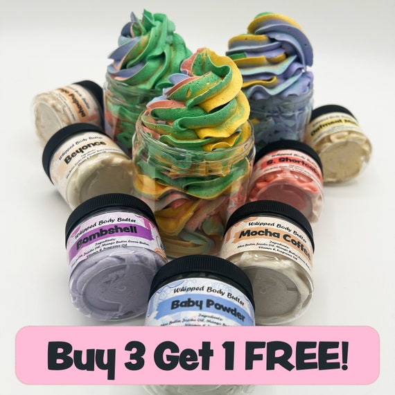 Whipped Body Butters 70+ Scents and Sample Sizes, For him or her, With Shea Butter BUY 3 GET 1 FREE