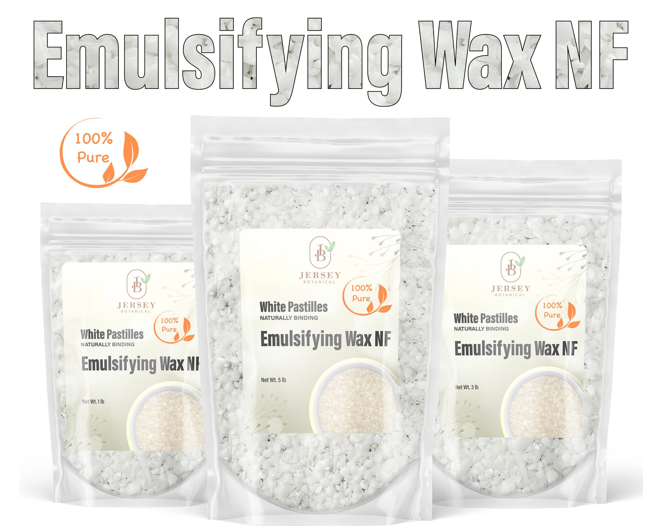 1 LBS Emulsifying Wax Replacement For Lotion Making- 100% Natural Emulsifier