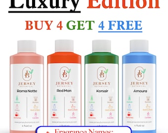 Fragrance Oil Scented Oils For Body, Soap Making, Candle Making, Lotion, Perfume, Diffuser. BUY 4 Get 4 FREE