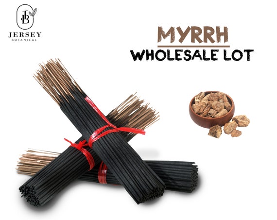 MYRRH Charcoal Incense Sticks 9" Long Lasting Hand Dipped In Fragrance Oils Variety Bulk Wholesale Lot DIY