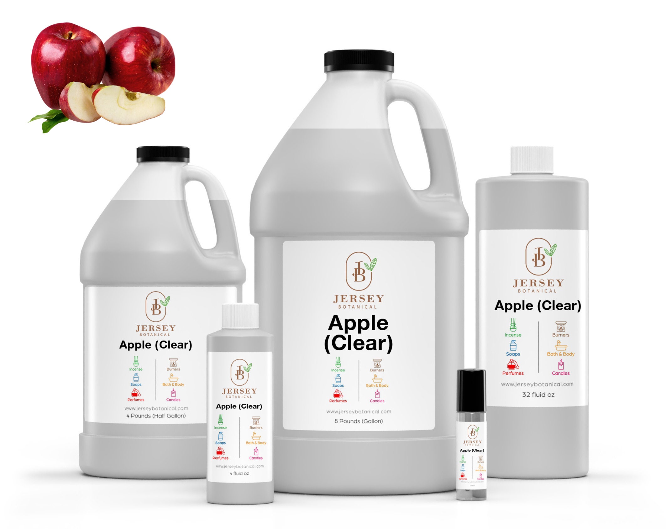 Apple (Clear) Fragrance Oil Scented Oils For Body, Soap Making