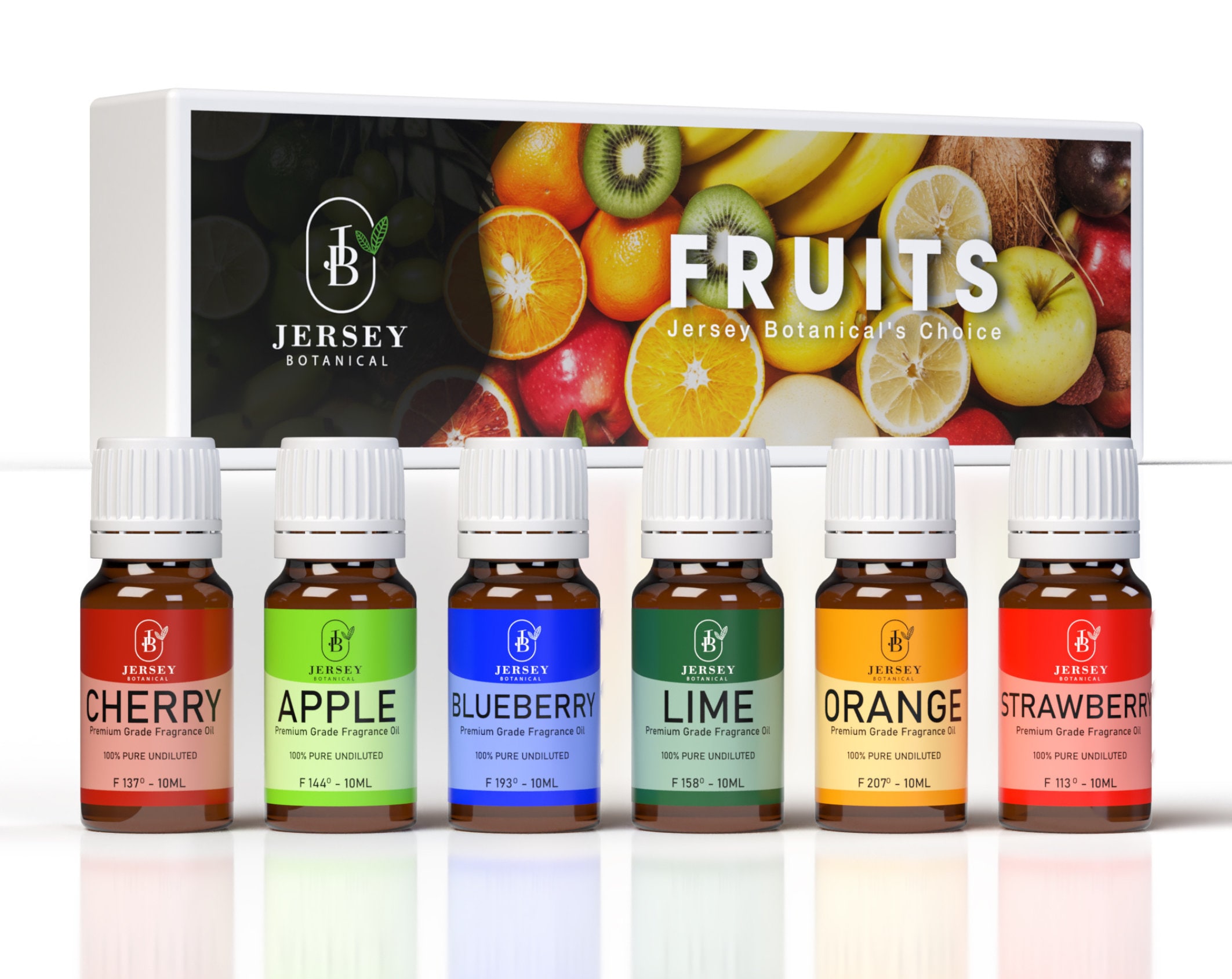 Fruits Set of 6 Premium Grade Fragrance Oil The Oils For Candles, Soaps