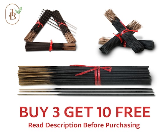 25 Incense Sticks 9" Charcoal Bulk Hand Dipped Wholesale Variety DIY Mix & Match BUY 3 Get 10 FREE