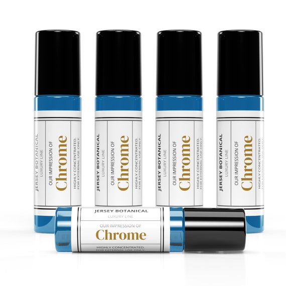 Chrome Azz. EDT Designer Fragrance Oil Type Scented Oils For Body Oil Men, Women, Perfume & Cologne and Diffusers | Luxury Line