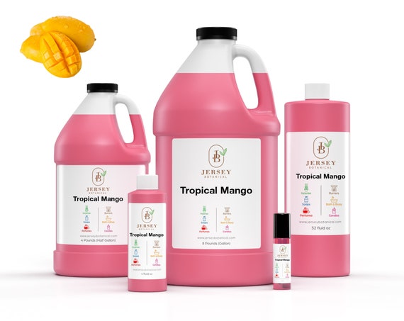 Tropical Mango Fragrance Oil Scented Oils For Body, Soap Making, Candle Making, Lotion, Perfume, Diffuser BUY 4 GET 2 FREE
