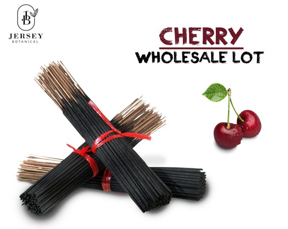 CHERRY Charcoal Incense Sticks 9" Long Lasting Hand Dipped In Fragrance Oils Variety BULK Wholesale Lot DIY