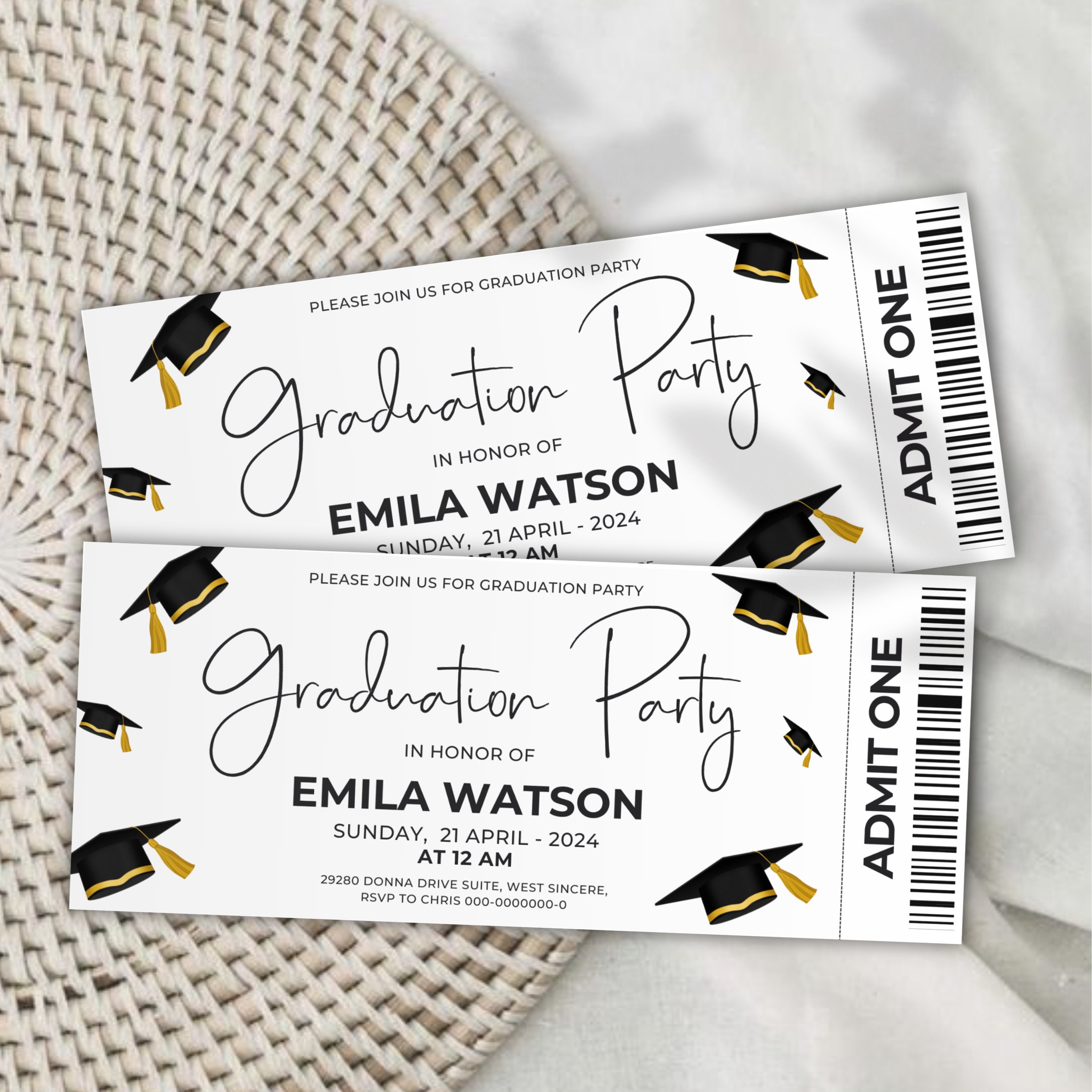Class of 2026 Graduation Invitation Template, Graduation Announcement ...