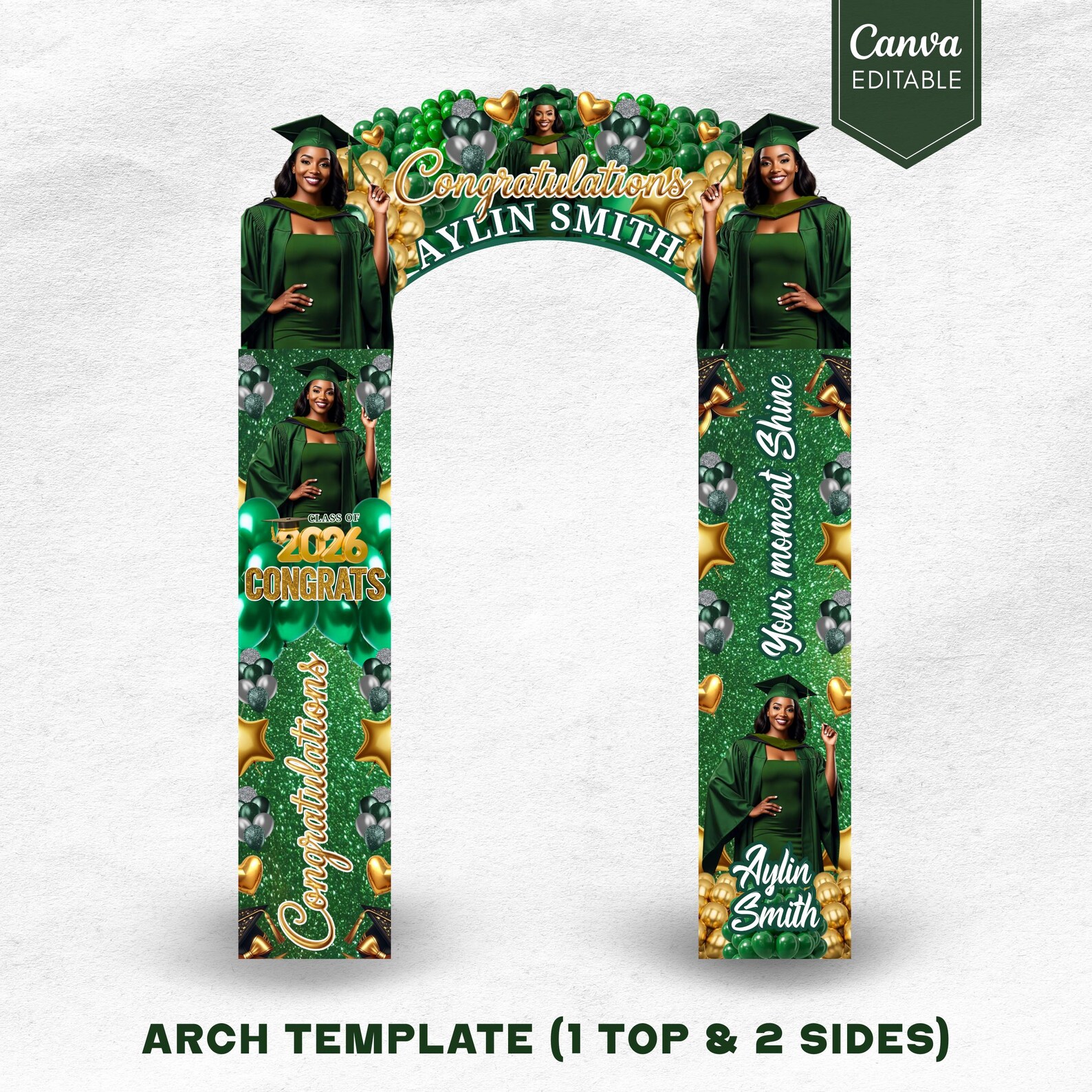 Custom Graduation Decor Bundle, Grad Entrance Arch, Congrats Grad ...