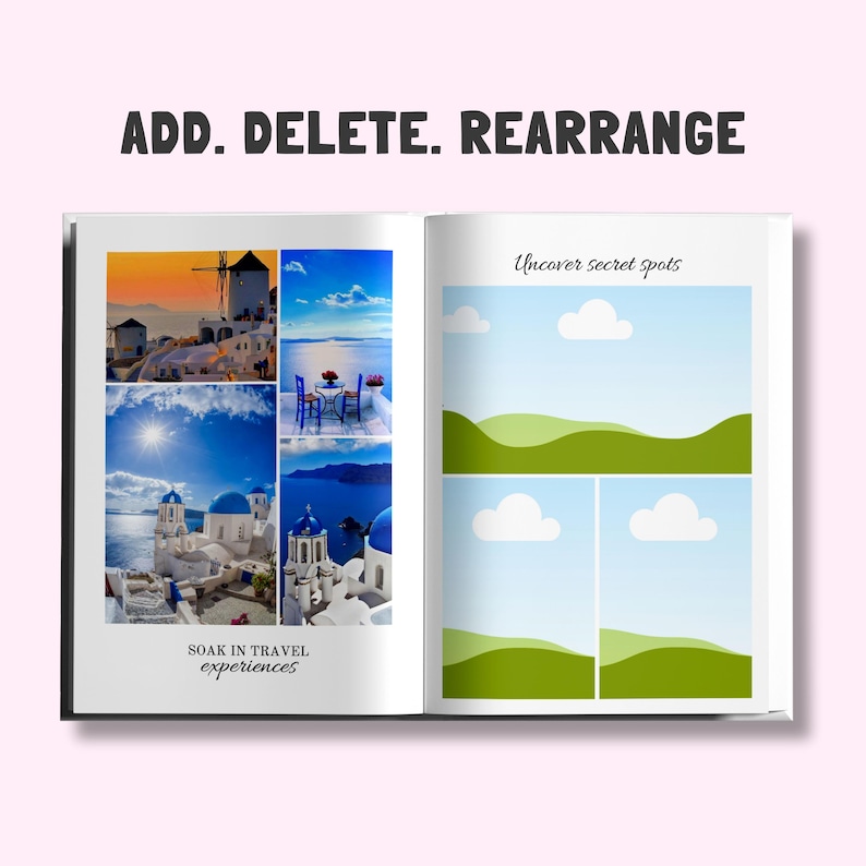 65 Travel Photo Book Templates, Travel Print Photo Book Covers Fully