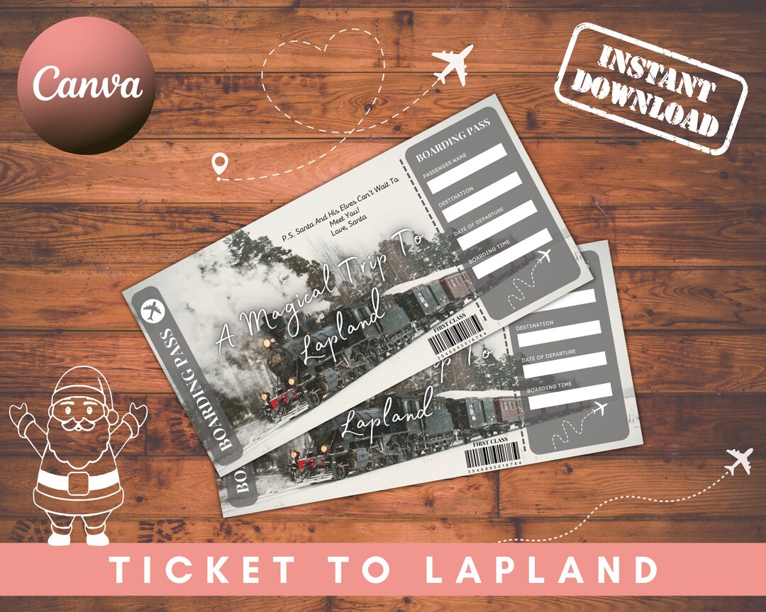 Lapland Airline Ticket, Boarding Pass, Lapland Tickets, Lapland Passes, Holiday Tickets