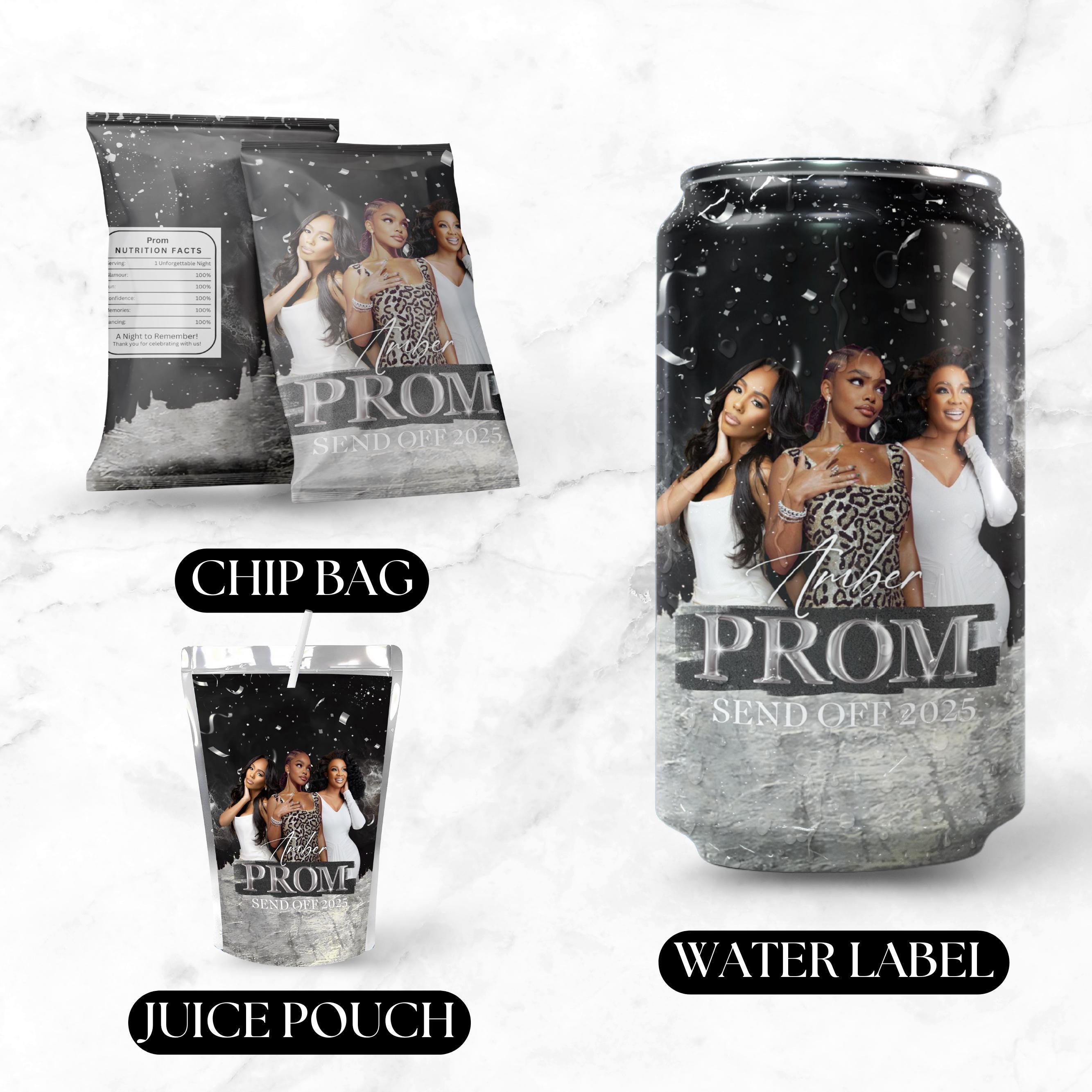 Prom Sweet Package Prom Send off Treat Packaging, Prom Template Bundle, Prom Send off ...