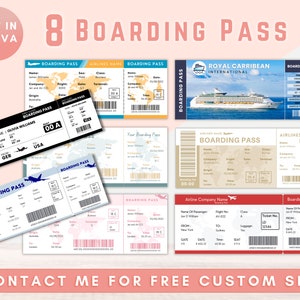 Personalised Surprise Boarding Pass | Surprise Holiday | Personalised Surprise Ticket | Boarding Card | Surprise Trip | Vacation | Holiday