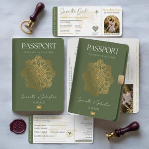 Destination Wedding Invitation, Boarding Pass Invitation, Printable Passport Wedding Invitation, Travel Theme Wedding, Template Download
